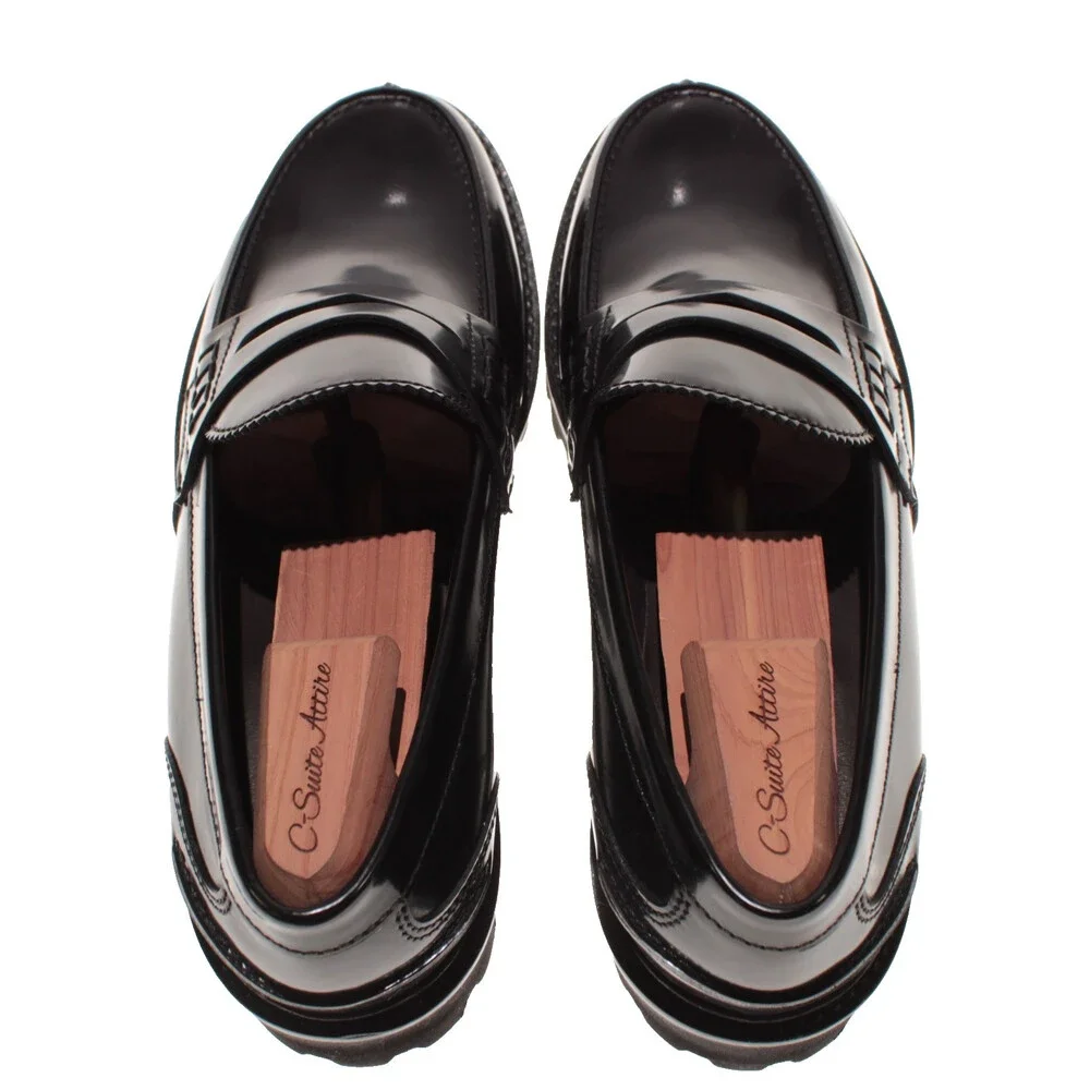 Tagilatore NWB Brody Slip On Loafers Size 44 (US 11) in Black Leather